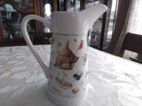 PORCELAIN WATER PITCHER - SUMMER GARDEN - HALLMARK