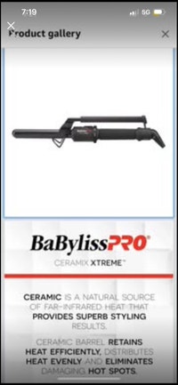 New BabylissPRO Ceramix Xtreme Curling Iron Mississauga / Peel Region Toronto (GTA) Preview