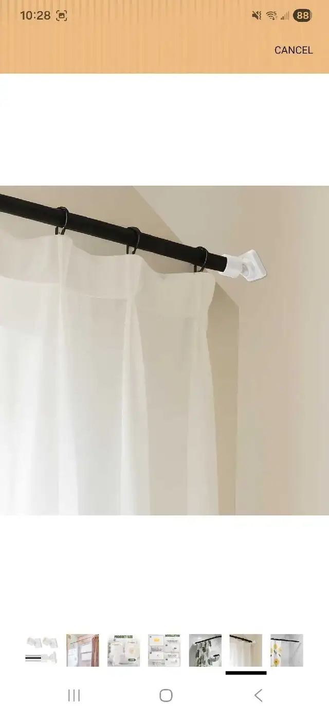 Angled Shower Rod Mount for sloped walls in Plumbing, Sinks, Toilets & Showers in Ottawa - Image 2