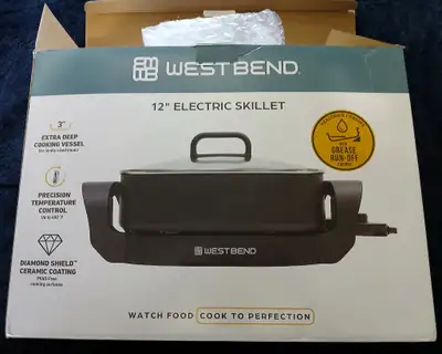 WESBEND Electric Non Stick Skillet (Brand New), View more
