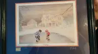 Vintage Limited Edition Overtime Hockey Print Canadian Artist Jo