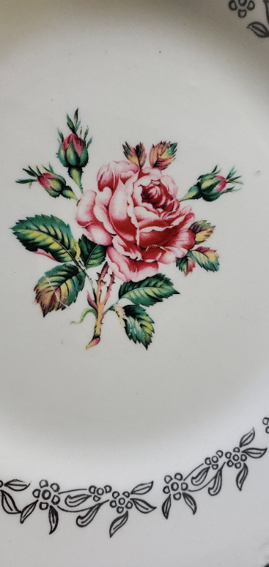 Vintage Rose Of Tralee dinner plate By Sovereign Potter's in Arts & Collectibles in Hamilton - Image 2