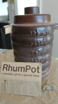 VINTAGE RHUM POT, Over 40 Years Old, Never Used