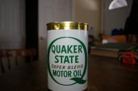Quaker State super Blend Motor Oil Can  full