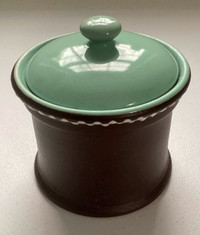 PRICE DROP! Vintage AONIAN Stoneware Lidded Canister Tobacco Pot