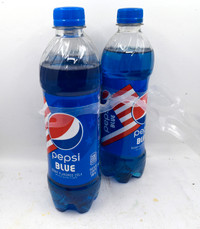 Pepsi Blue 2021 - Unopened pop bottles - X3