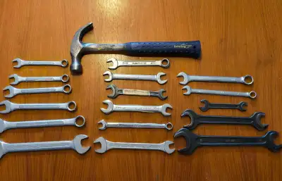 Assorted Wrench Set and Estwing Hammer, View more