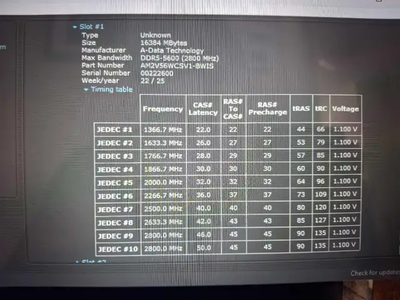 adata 32gb 2x16gb ddr5 5600 cl46 udimm desktop ram module, View more