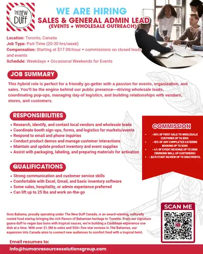 This hybrid role is perfect for a friendly go-getter with a passion for events, organization, and sa...