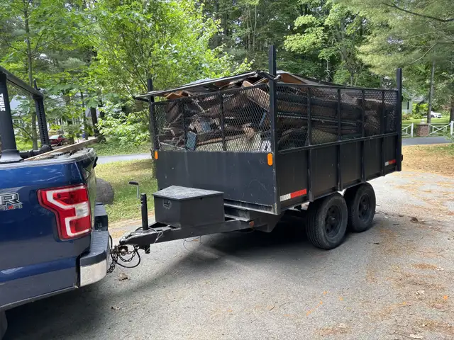 dumping trailer/remorque dompeuse: 5’6” x 10’ in Cargo & Utility Trailers in West Island - Image 2