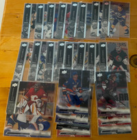 Upper Deck acetate hockey cards