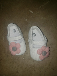 Newborn baby girl fabric material shoes