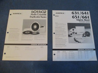 2 VINTAGE AMPEX CATALOG BROCHURES-AUDIO CASSETTE-OPEN REEL-1970S