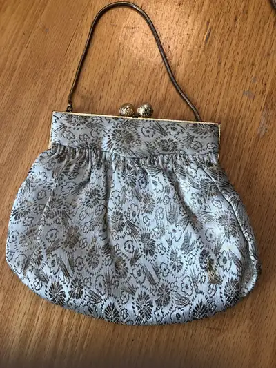 Vintage Albro Silk Brocade Clutch Purse Made in France, View more