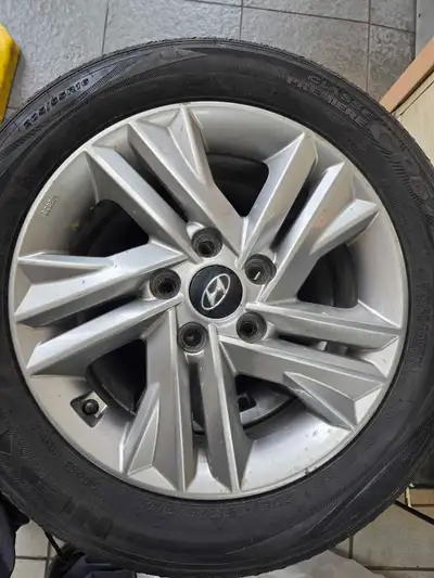 I'm selling a set of Hyundai all-season tires mounted on oem alloy wheels, size 205/55R16. These are...