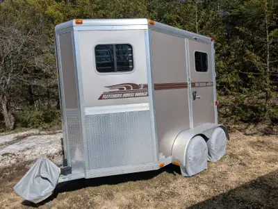 2019 Fletcher aluminum horse trailer, 2 horse bumper pull. Excellent condition.