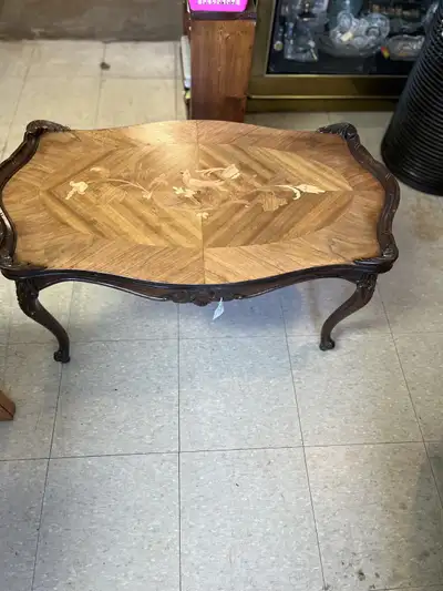 Antique teak top coffee table  NOW $299.99+ hst, View more