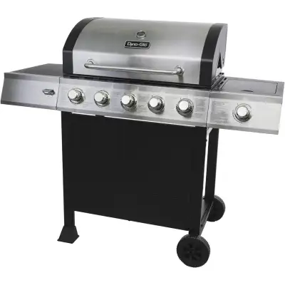 Dyna-glo 5-burner Stainless Propane Gas Grill  With Side Burner, View more