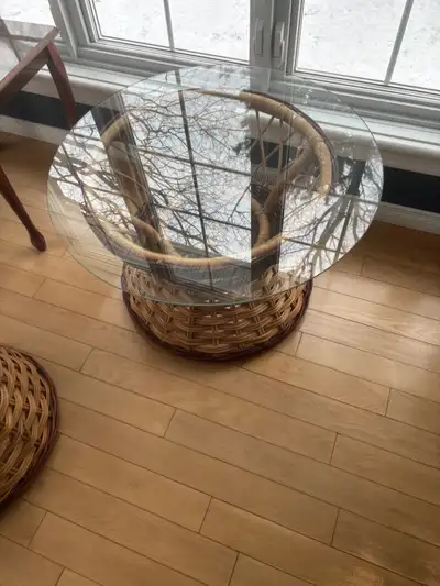 Table basse osier, View more