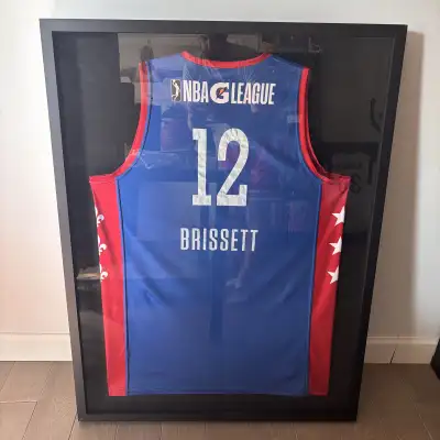 Oshae Brissett Montreal Nets Game Work Jersey Framed NBA G-Le, View more