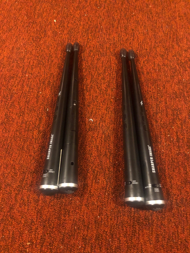 Two Pairs of Sharper Image Drumsticks in Other in Edmonton