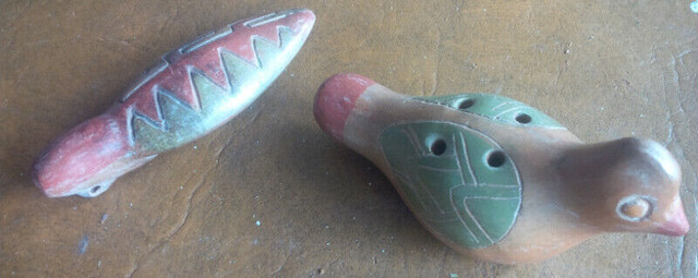 2 Vintage Wooden Bird Whistles in Arts & Collectibles in Stratford