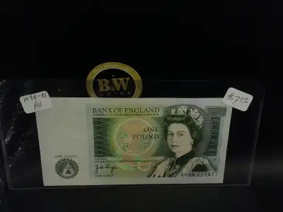 1978-81 Bank of England Au one pound banknote!!!!, View more
