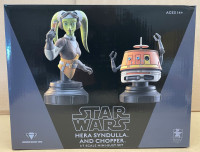 Star Wars Gentle Giant Hera Syndulla and Chopper Mini Bust Set
