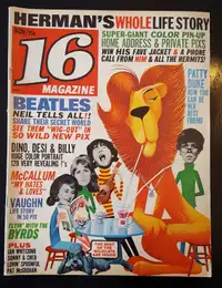 16 MAGAZINE - Nov. 1965 - Dino, Desi & Billy, Beatles etc.