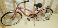 Pink Beach Cruiser Bicycle