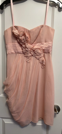 BCBG Pink Strapless Dress 