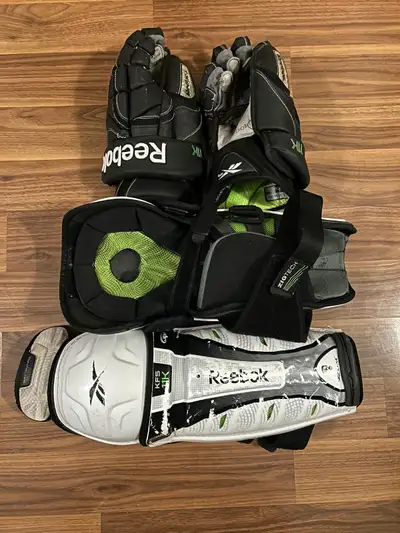 Reebok 11K Gloves and Shin pads, View more