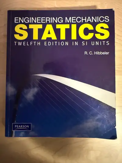 Engineering Mechanics Statics Textbook Hibbeler, View more