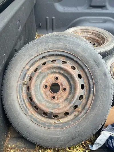 All 4 with rims, still good tread, can be used now even and through next winter, cant go wrong. Same...