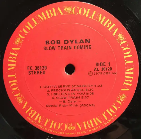 Bob Dylan 1979 LP record album Slow Train Coming vinyl in CDs, DVDs & Blu-ray in Markham / York Region - Image 4