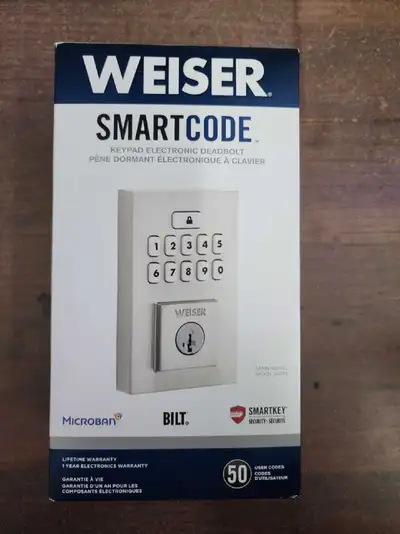 Weiser Smartcode Deadbolt Lock - BNIB, View more