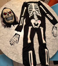 Skeleton costume (Child Size: 10-12)