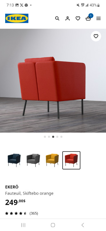 Armchair - Ikea dans Chaises, Fauteuils inclinables  à Ville de Montréal - Image 2