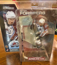 Peter Forsberg in White Jersey Colorado Avalanche NHL McFarlane 
