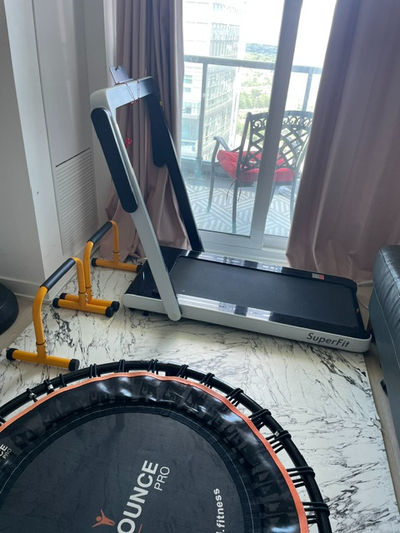 2 in 1 Folding Treadmill, 2.25HP Under Desk Electric Treadmill, View more