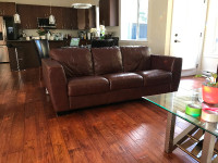 Heavy Duty Genuine Leather Couch Set