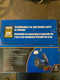 Combination 2“ belt sander and 6“ grinder