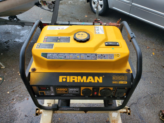 3650 watt Firman Generator in like new condition with 120/240V in Power Tools in Dartmouth - Image 2