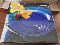 New - Blue Plate with Stand