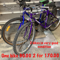 2 bikes in very good condition,bikes been serviced,parts replace