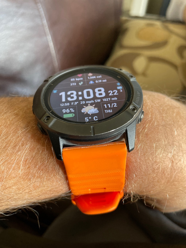 Garmin Fenix 6x Pro Solar Titanium  in Jewellery & Watches in Kingston