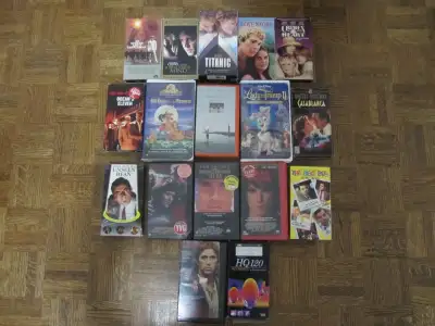 Up for sale is a rare collectable 17 piece lot of various VHS movie titles from the 1980 upto the ea...