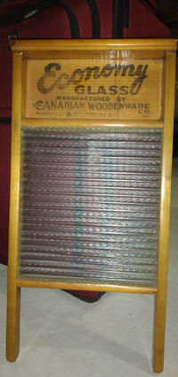 Vintage Economy Glass Washboard