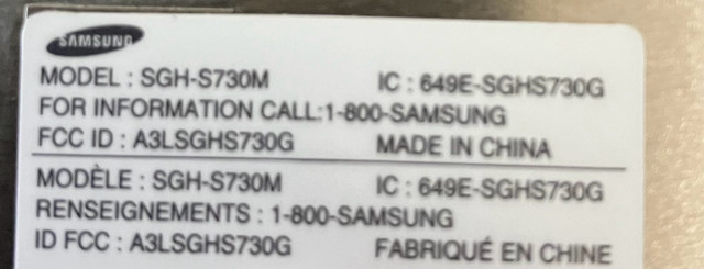 Samsung s730m dans Téléphones cellulaires  à Sherbrooke - Image 2