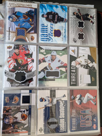 NHL Hockey Card Jerseys, Autos - Many for $3